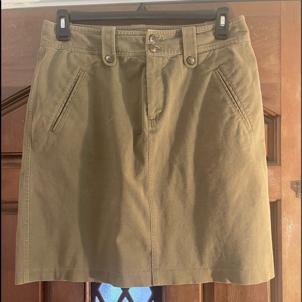 Vintage Ralph Lauren khaki pencil skirt